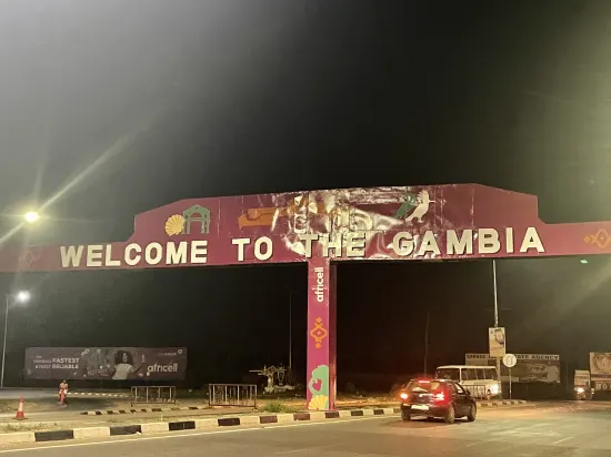 Mission team arriving at Banjul International Airport, The Gambia, 2022