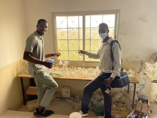 STEM session with secondary school students, The Gambia, 2022