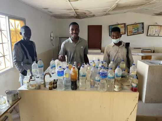 STEM session with secondary school students, The Gambia, 2022