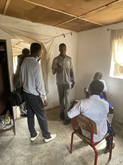 STEM session with secondary school students, The Gambia, 2022