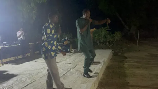 Evening outreach service with the community, The Gambia, 2022